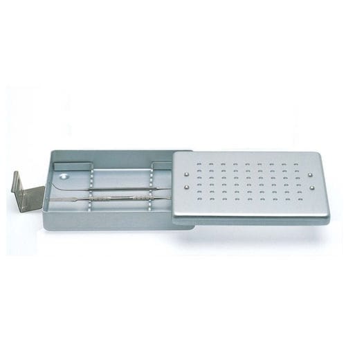 Sterilisationscontainer für zahnärztliche Instrumente -  187460 - NICHROMINOX - Aluminium / Silikon