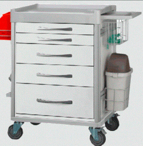Notfallwagen - LM Realisations - medizinisch / für Kliniken / für Defibrillator