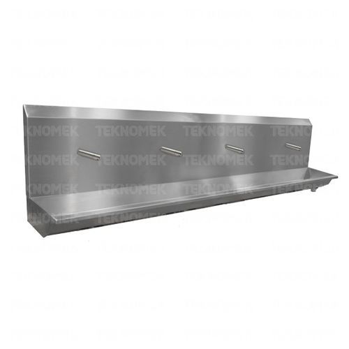 Medizinisch Spüle - WTN040 series - TEKNOMEK - 4-Platz- / Edelstahl