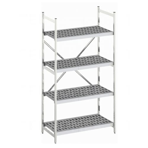 Modulares Regal - TEKNOMEK - offene Bauweise / Aluminium
