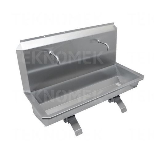 Medizinisch Spüle - SWT0020 series - TEKNOMEK - Labor / 2 Stationen / Edelstahl