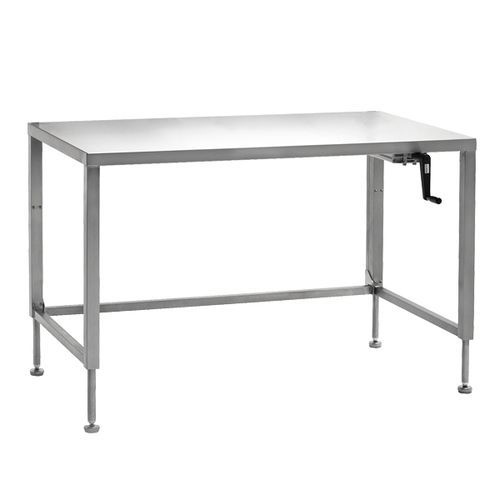 Arbeitstisch - ETSS Series - TEKNOMEK - rechteckig / Edelstahl / elektrisch
