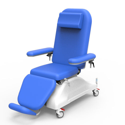 Elektrischer Hämodialysesessel - PY-YD-510 - Nanning Passion Medical Equipment - dreiteilig / auf Rollen / neigbar