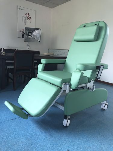 Elektrischer Hämodialysesessel - PY-YD-810 - Nanning Passion Medical Equipment - dreiteilig / auf Rollen / höhenverstellbar