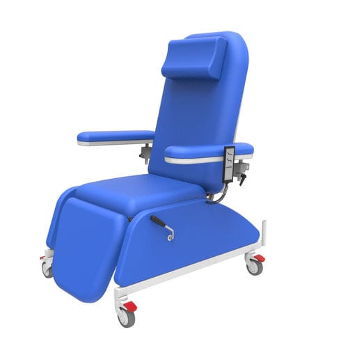 Elektrischer Blutentnahmesessel - PY-YD-810 - Nanning Passion Medical Equipment - dreiteilig / auf Rollen