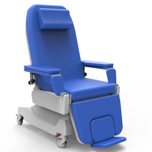 Elektrischer Hämodialysesessel - PY-YD-310 - Nanning Passion Medical Equipment - dreiteilig / auf Rollen / höhenverstellbar