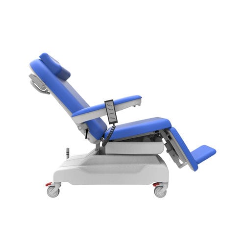 Elektrischer Hämodialysesessel - PY-YD-310（upgraded） - Nanning Passion Medical Equipment - dreiteilig / auf Rollen / höhenverstellbar