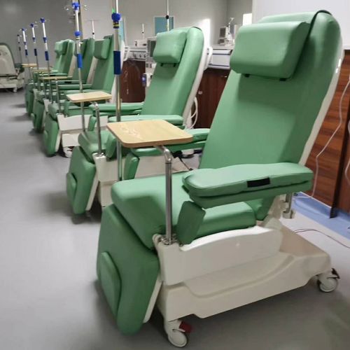 Elektrischer Blutentnahmesessel - PY-YD-310 - Nanning Passion Medical Equipment - dreiteilig / auf Rollen / höhenverstellbar