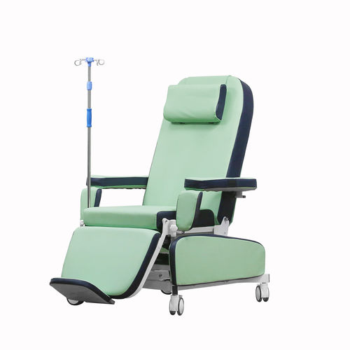 Elektrischer Hämodialysesessel - Nanning Passion Medical Equipment - dreiteilig / auf Rollen / neigbar
