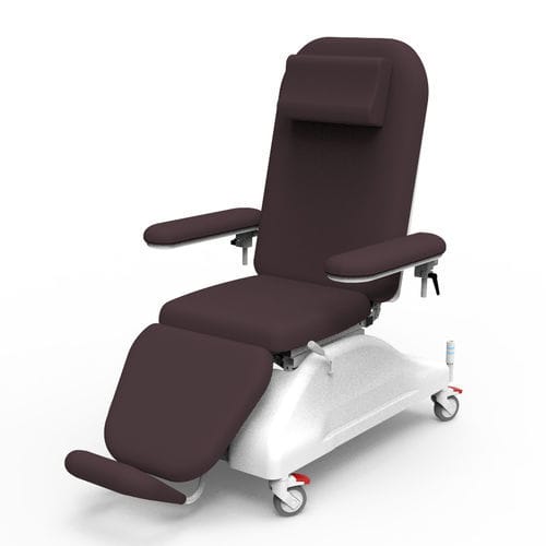 Elektrischer Blutentnahmesessel - PY-YD-510 - Nanning Passion Medical Equipment - dreiteilig / auf Rollen / Trendelenburg