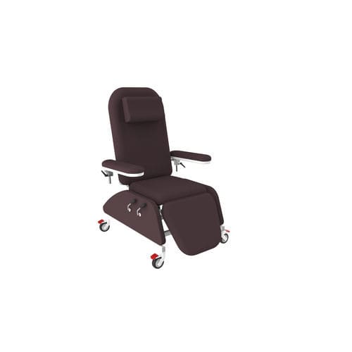Manueller Blutentnahmesessel - PY-YS upgraded - Nanning Passion Medical Equipment - dreiteilig / auf Rollen / Trendelenburg