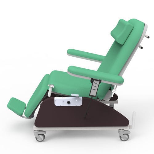 Elektrischer Blutentnahmesessel - PY-YD-211 - Nanning Passion Medical Equipment - dreiteilig / auf Rollen / Trendelenburg