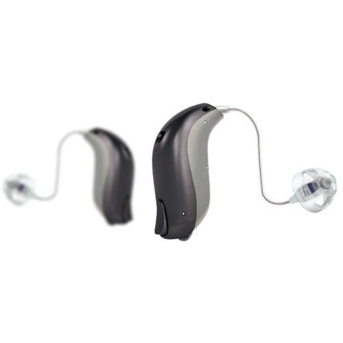 Hörgerät / Mini Hinter dem Ohr Empfänger Gehörgang - Viron - bernafon - mit Bluetooth® / beigefarben / braun