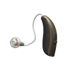 Hörgerät / Mini Hinter dem Ohr Empfänger Gehörgang - Saphira - bernafon - mit Bluetooth® / beigefarben / braun