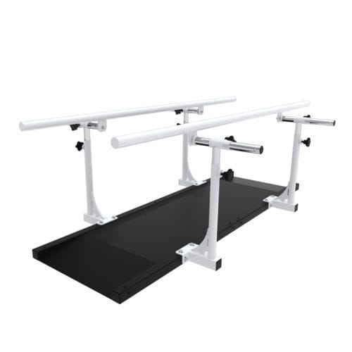 Höhenverstellbarer Parallelgehbarren für Rehabilitation - FGG06 - Genin Techmed - mit festem Sockel