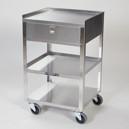 Transportwagen - 11876 - Health Care Logistics - Edelstahl / mit 3 Regalbrettern