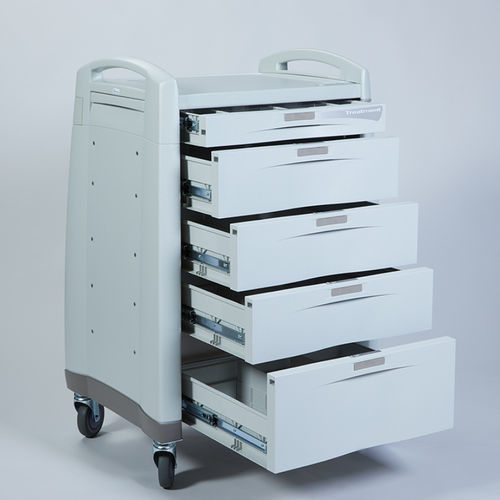 Transportwagen - Avalo® - Health Care Logistics - Pflege / Kunststoff / mit Schublade