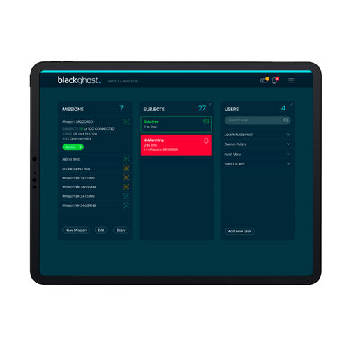 Datenanalysesoftware - Black Ghost series - Equivital - überwacht / für Vitalzeichen-Telemonitoring / medizinisch