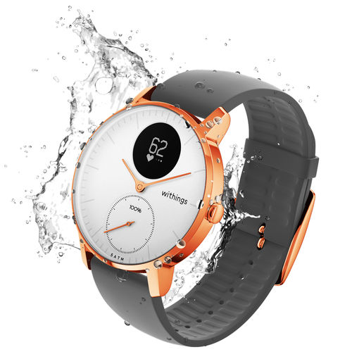 Am Körper tragbarer Aktigraph - Steel HR - Withings - Handgelenk / handgelenkgetragen