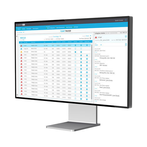 Viewer-Software - Flight Tracker™ - AirStrip Technologies - Alarm / medizinisch / für Kliniken