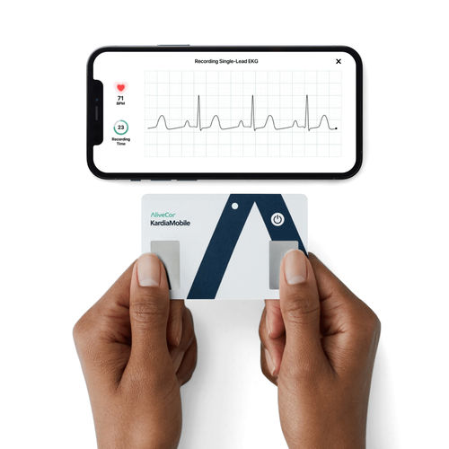 Handgerät-Patientenmonitor - KardiaMobile® Card - AliveCor - EKG / für häusliche Krankenpflege / für den Außenbereich