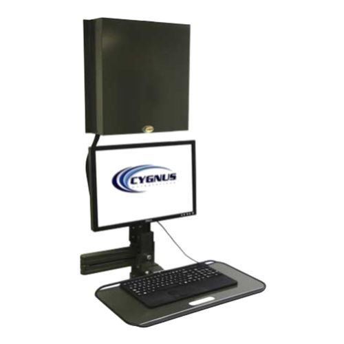 Neigbarer Tragarm - Cygnus - für Monitor / für medizinische Zwecke / wandmontiert