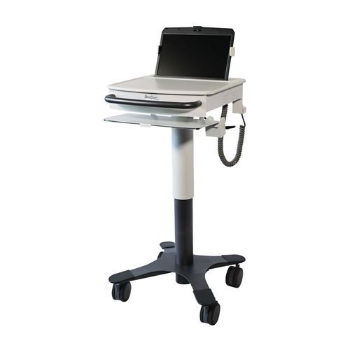 Medizinischer Computerwagen - DCT-1B3 - Lund Industries - für Laptop / gesichert / höhenverstellbar