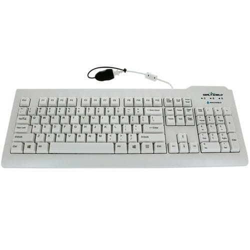 Medizinische Tastatur / mit Ziffernblock - Clean Glow™ - Seal Shield - Edelstahl / desinfizierbar / USB