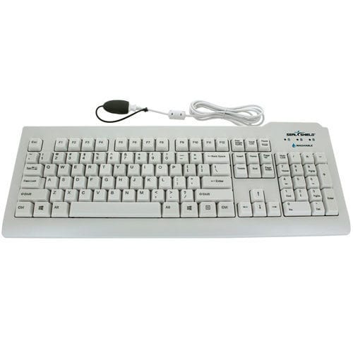 Tastatur mit Ziffernblock - Clean Glow™ - Seal Shield - USB / wasserdicht / mit Hintergrundbeleuchtung