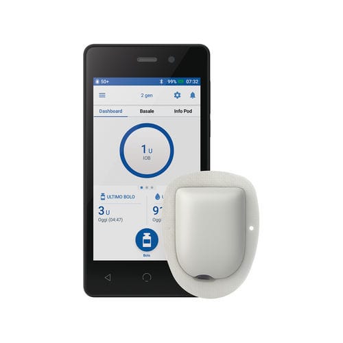 Kabellose Insulinpumpe - Omnipod DASH® - Insulet - wasserdicht / für Smartphone