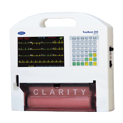Ruhe-Elektrokardiograph - TrueBeat 200 - Clarity Medical - 4 Kanäle / 12 Kanäle / 3 Kanäle
