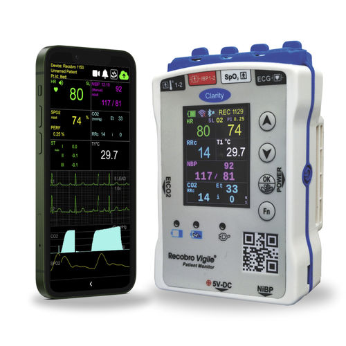 Tragbarer Vitalzeichenmonitor - Recobro Vigile - Clarity Medical - kompakt / TEMP / EKG