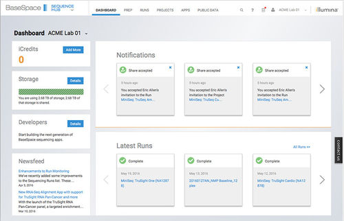 Laborsoftware - BaseSpace® Sequence Hub  - Illumina - Analyse / Management / Gerätesteuerung