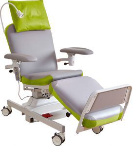 Elektrischer Behandlungsstuhl - UNIVERSALLINE2 - Bionic Medizintechnik - dreiteilig / höhenverstellbar