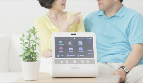 Plattform für Telemonitoring / des Gesundheitszustandes - Hicare Home Doctor - Hicare - für Vitalzeichen / mit Touchscreen