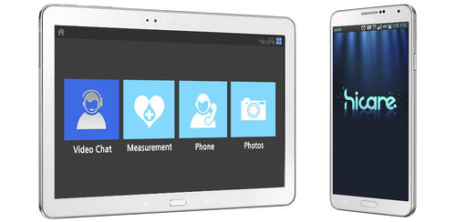 IOS-Applikation / für Vitalzeichen-Telemonitoring - Hicare Smart - Hicare - Monitoring / Telemedizin / medizinisch