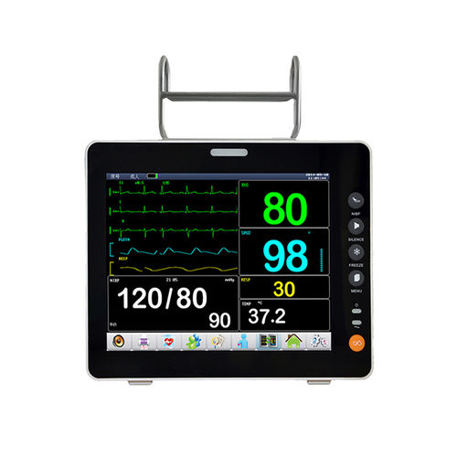 Tischgerät-Patientenmonitor - JR2000B - SHANXI JERRY MEDICAL - EKG / TEMP / Herzfrequenz