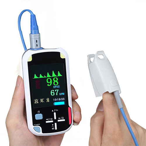 Handgerät-Pulsoximeter - JERRY-II+  - SHANXI JERRY MEDICAL - kompakt / medizinisch / drahtlos