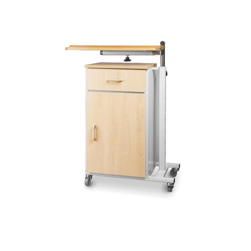 Nachttisch auf Rollen - 10.ME.1820 - JMS Healthcare Furniture - Schrank / mit Schubladen / mit eingebauter Tischplatte