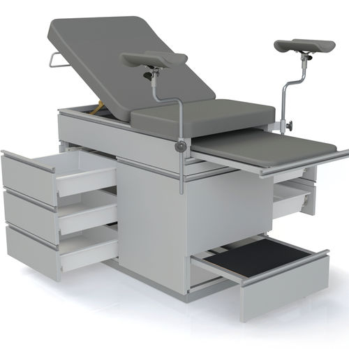 Gynäkologie-Untersuchungsliege - 10.DV.1672 - JMS Healthcare Furniture - manuell / mit fester Höhe / mit Stauraum