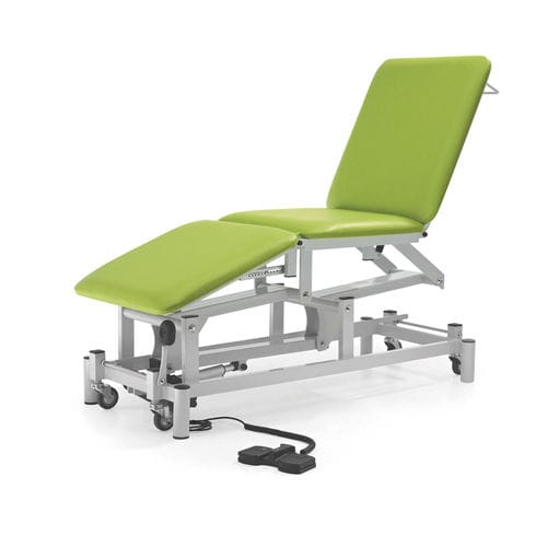Elektrische Untersuchungsliege - 10.DV.1655 - JMS Healthcare Furniture - höhenverstellbar / mit verstellbarer Rückenlehne / auf Rollen