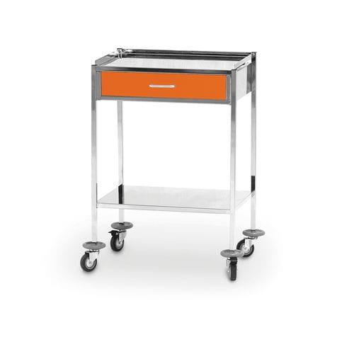Medizinischer Wagen - 10.MC.7108 - JMS Healthcare Furniture - für Instrumente / Hilfs / Edelstahl