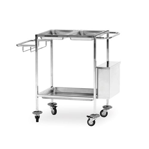 Medizinischer Wagen - 10.MC.7111 - JMS Healthcare Furniture - Mehrzweck / für Verbandmaterial / Edelstahl