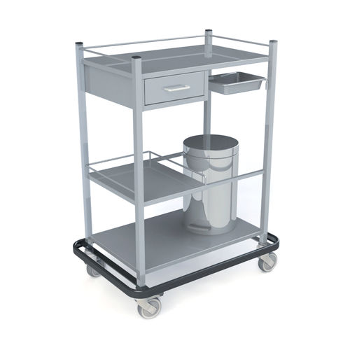 Medizinischer Wagen - 10.CR.1515 - JMS Healthcare Furniture - Mehrzweck / für Verbandmaterial / Edelstahl