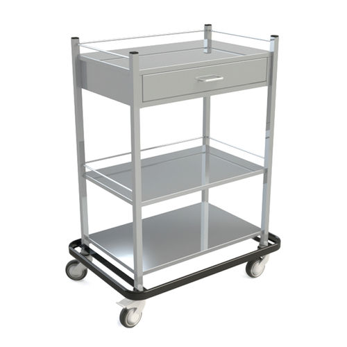 Medizinischer Wagen - 10.1515.A.1802 - JMS Healthcare Furniture - Mehrzweck / für Verbandmaterial / Edelstahl