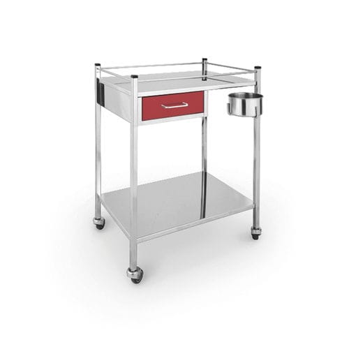 Medizinischer Wagen - 10.ME.1850 - JMS Healthcare Furniture - Mehrzweck / für Verbandmaterial / mit Schublade