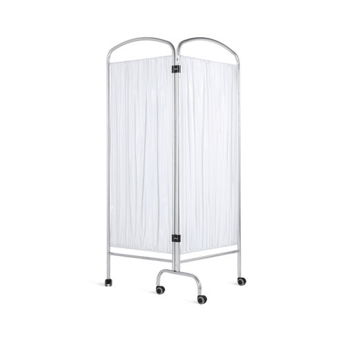 Medizinischer Bettschirm auf Rollen - 10.BI.1204 - JMS Healthcare Furniture - zusammenklappbar / 2-Flügel / Vorhang