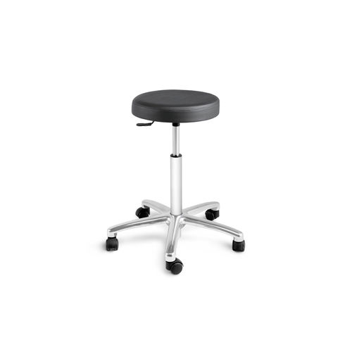 Hocker für Gesundheitseinrichtungen - 10.AD.1409.C - JMS Healthcare Furniture - höhenverstellbar / auf Rollen / schwarz