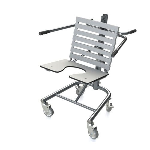 Duschstuhl mit Armlehnen - 10.CD.1300 - JMS Healthcare Furniture - auf Rollen / Toilette / mit Rückenlehne