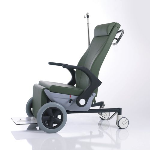 Patienten-Transportstuhl auf Rollen - BR006BAR - PediaPals - für Übergewichtige / mit Infusionsständer